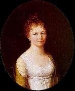 Louis Leopold  Boilly Portrait of Gabrielle Josephine du Pont USA oil painting artist